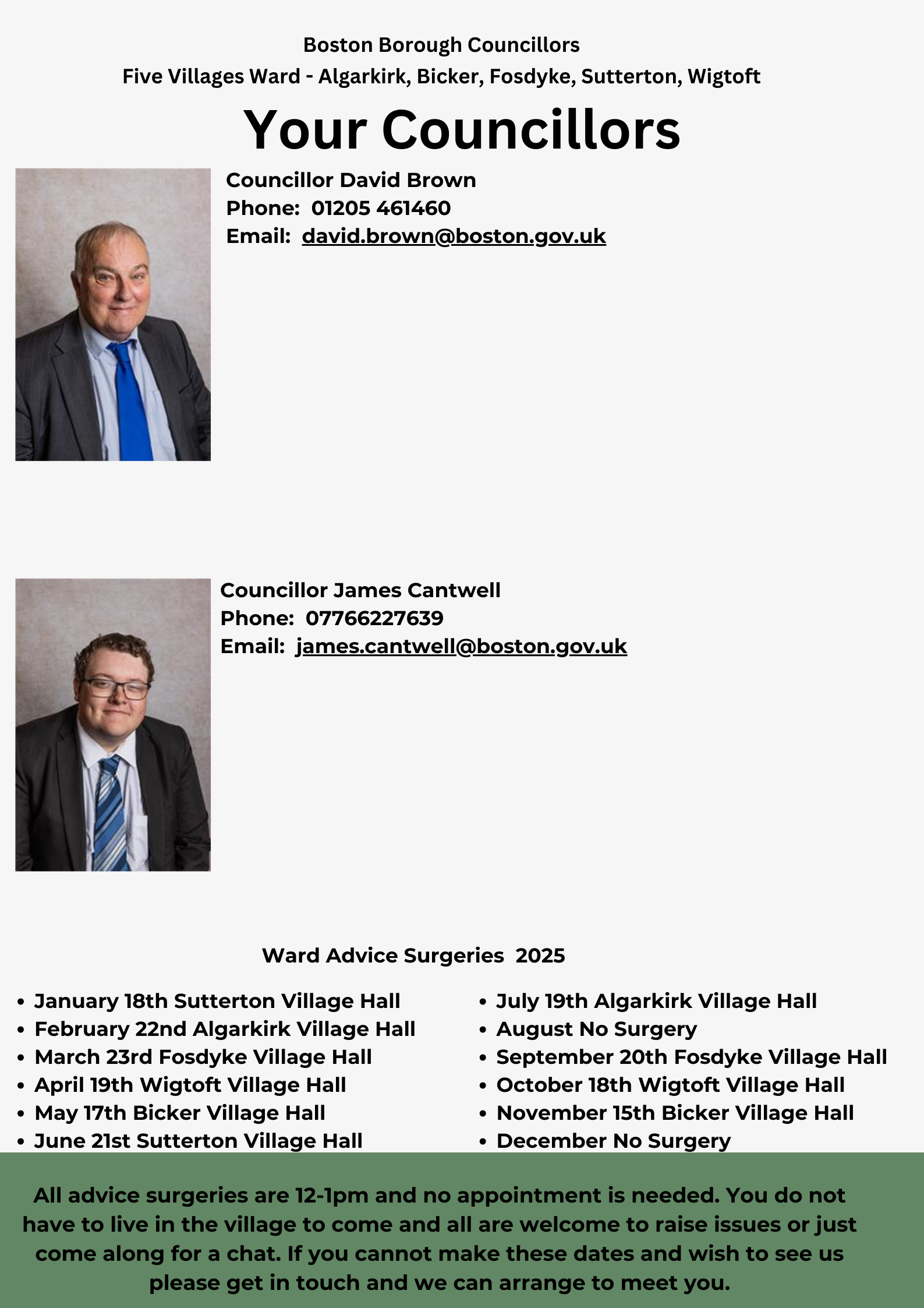 County Councillor Surgeries